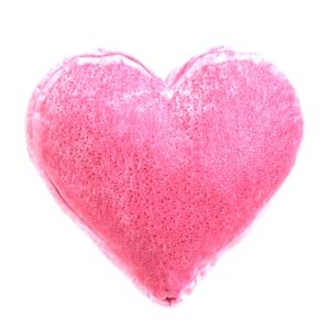 Crystal Velvet Heart Shaped Pillow